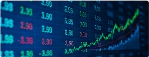 Financial market building and exchange imagery